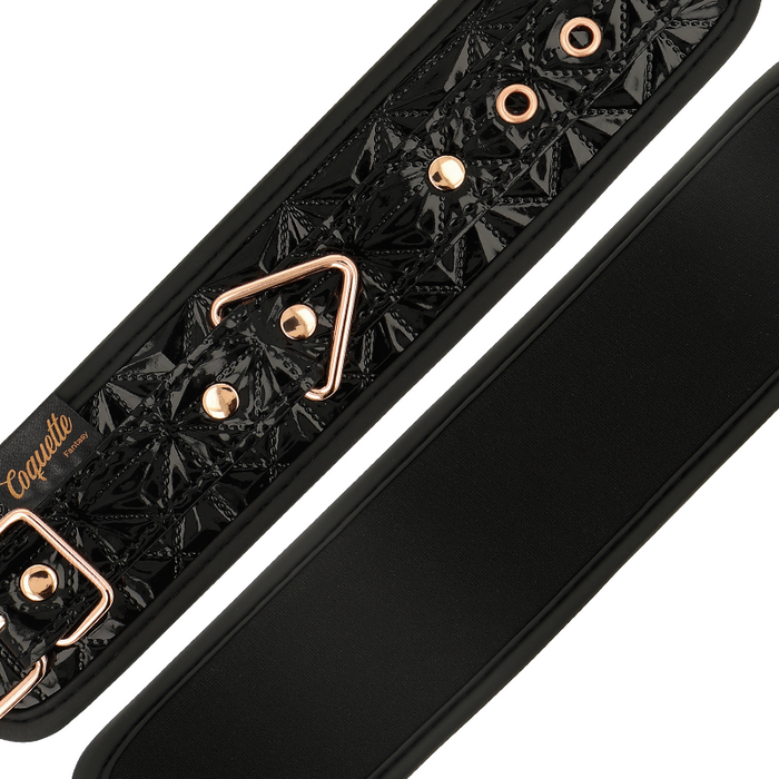 Coquette Chic Desire - Black Edition Esposas Para Manos Con Forro De Neopreno