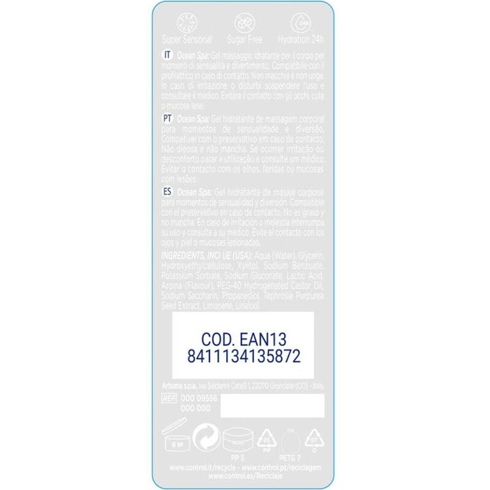 Control - 2 En 1 Massage & Pleasure Mediterranean Sea 200 Ml