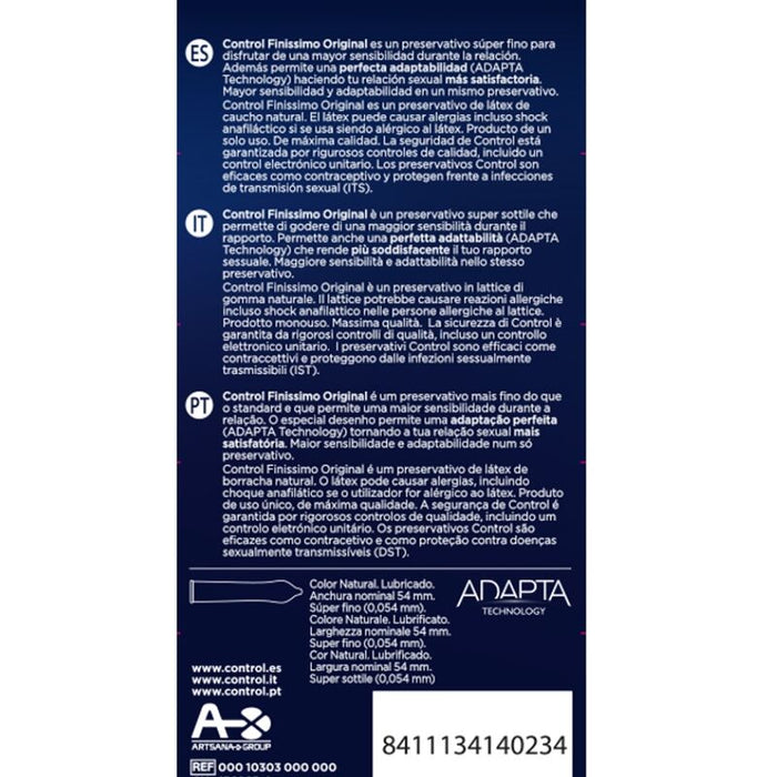 Control Finissimo Original 6 Unidades