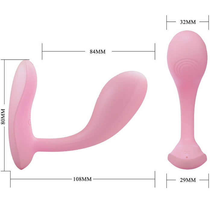 Plug Pretty Love  Baird G-Spot 12 Vibraciones Recargable Rosa App