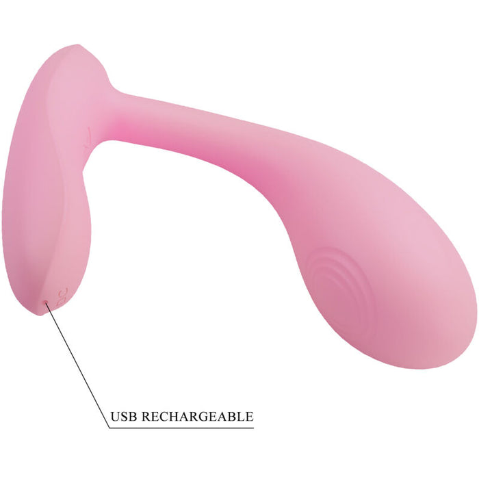 Plug Pretty Love  Baird G-Spot 12 Vibraciones Recargable Rosa App