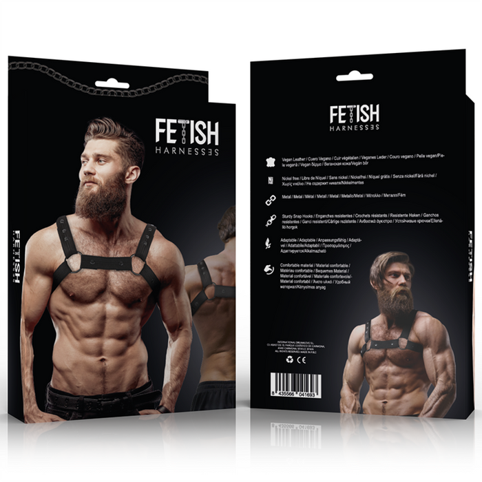 Fetish Submissive Attitude - Arnés Deportivo Ajustable Neopreno Pecho Hombre