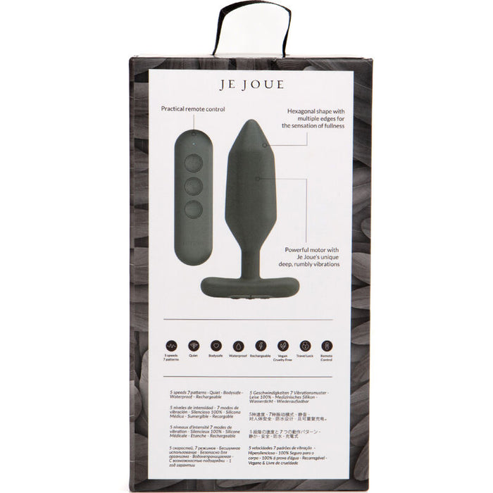 Je Joue - Onyx Plug Anal Vibrador Negro
