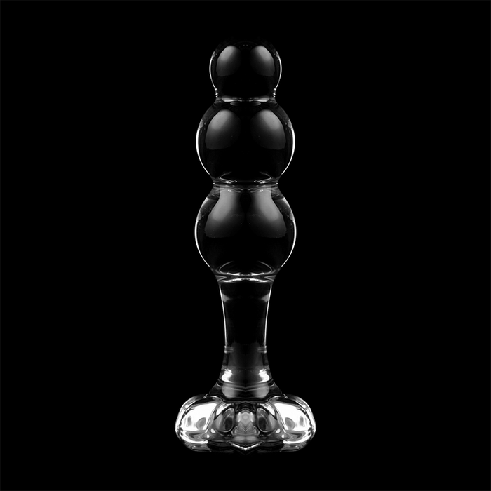 Plug Cristal  Nebula Series By Ibiza - Modelo 1  Borosilicato 10.7 X 3 Cm Transparente