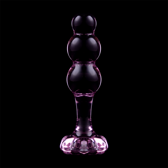 Plug Cristal Nebula Series By Ibiza - Modelo 1  Borosilicato 10.7 X 3 Cm Rosa