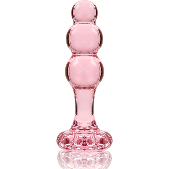 Plug Cristal Nebula Series By Ibiza - Modelo 1  Borosilicato 10.7 X 3 Cm Rosa