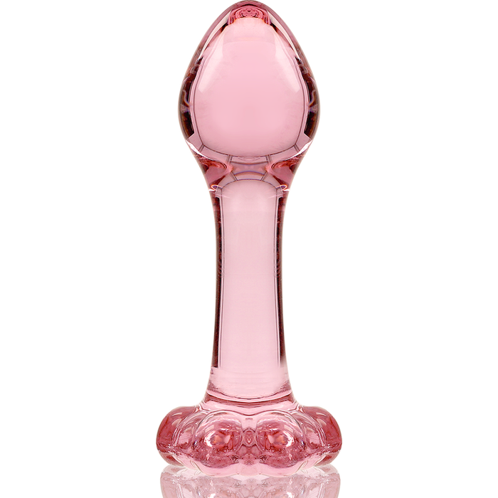 Plug Cristal Nebula Series By Ibiza - Modelo 2  Borosilicato 11 X 3.5 Cm Rosa