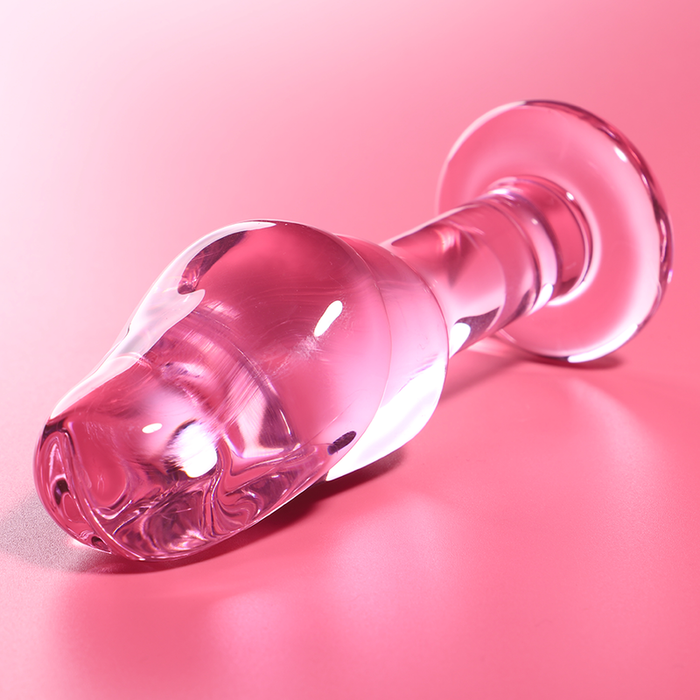 Plug Cristal Nebula Series By Ibiza - Modelo 6  Borosilicato 12.5 X 4 Cm Rosa
