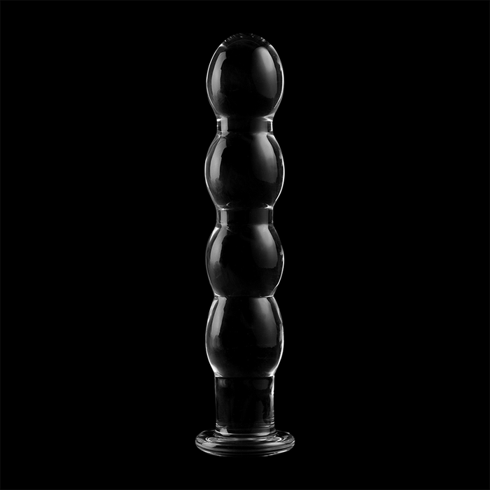 Dildo Cristal Nebula Series By Ibiza - Modelo 10  Borosilicato 16.5 X 3.5 Cm Transparente