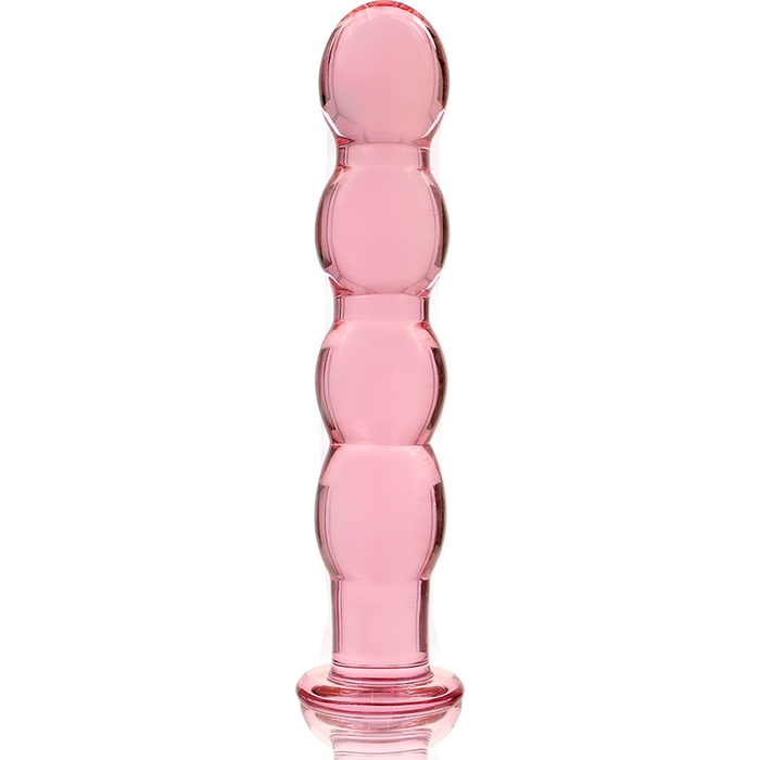 Dildo Cristal Nebula Series By Ibiza - Modelo 10 Borosilicato 16.5 X 3.5 Cm Rosa