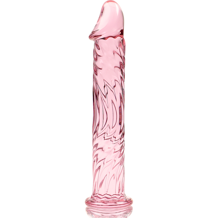 Dildo Cristal Nebula Series By Ibiza - Modelo 12  Borosilicato 17 X 3.5 Cm Rosa