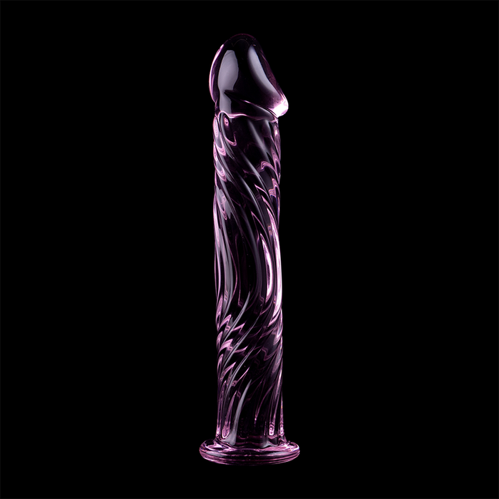 Dildo Cristal Nebula Series By Ibiza - Modelo 12  Borosilicato 17 X 3.5 Cm Rosa
