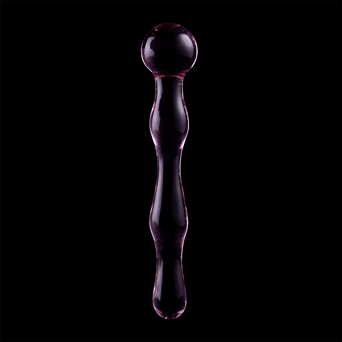 Dildo Cristal Nebula Series By Ibiza - Modelo 13  Borosilicato 18 X 3.5 Cm Rosa