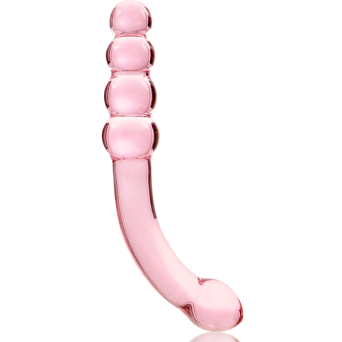Dildo Cristal Nebula Series By Ibiza - Modelo 14  Borosilicato 18.5 X 3 Cm Rosa