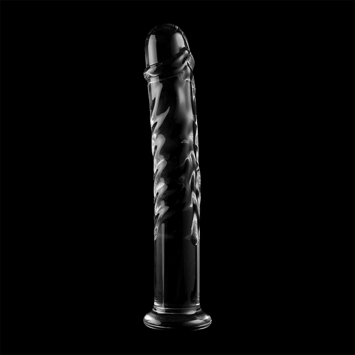 Dildo Cristal Nebula Series By Ibiza - Modelo 16  Borosilicato 18.5 X 3 Cm Transparente