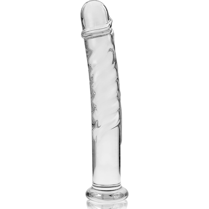Dildo Cristal Nebula Series By Ibiza - Modelo 16  Borosilicato 18.5 X 3 Cm Transparente