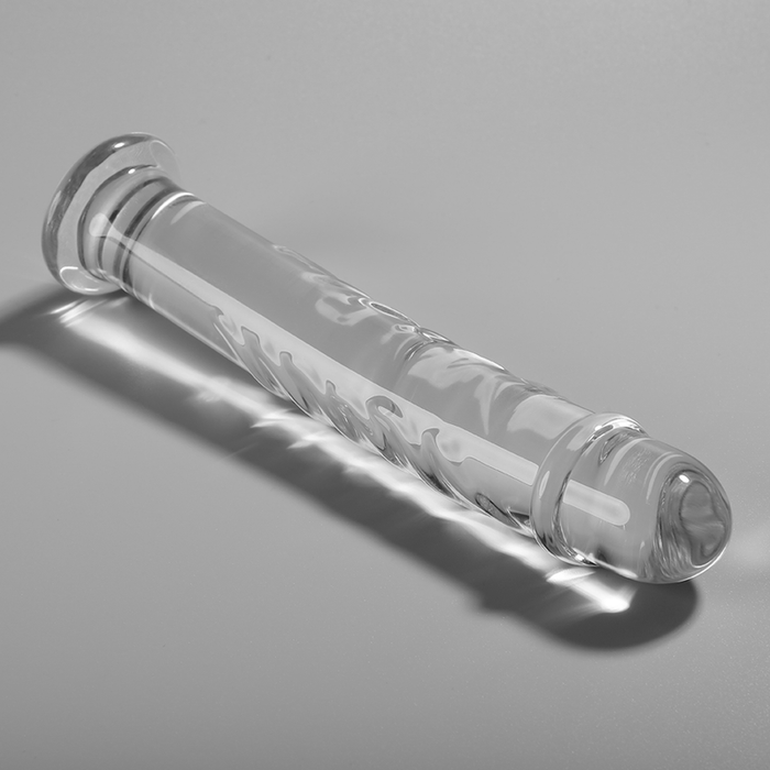 Dildo Cristal Nebula Series By Ibiza - Modelo 16  Borosilicato 18.5 X 3 Cm Transparente