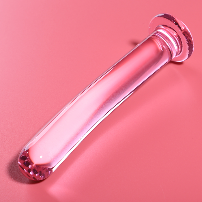 Dildo Cristal Nebula Series By Ibiza - Modelo 17  Borosilicato 18.5 X 3 Cm Rosa