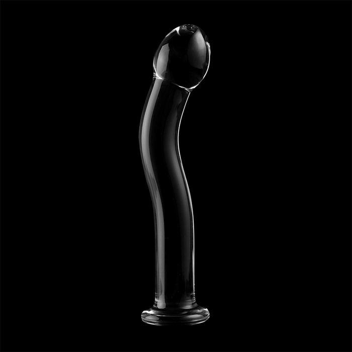 Dildo Cristal Nebula Series By Ibiza - Modelo 18  Borosilicato 18.5 X 3.5 Cm Transparente