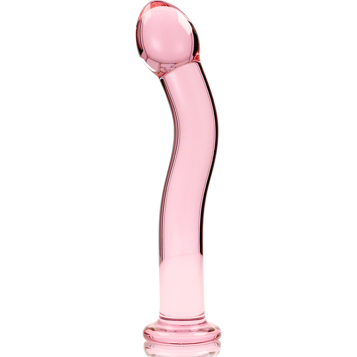 Dildo Cristal Nebula Series By Ibiza - Modelo 18  Borosilicato 18.5 X 3.5 Cm Rosa