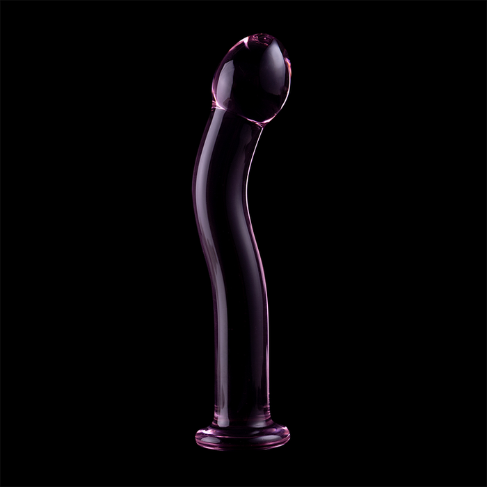 Dildo Cristal Nebula Series By Ibiza - Modelo 18  Borosilicato 18.5 X 3.5 Cm Rosa