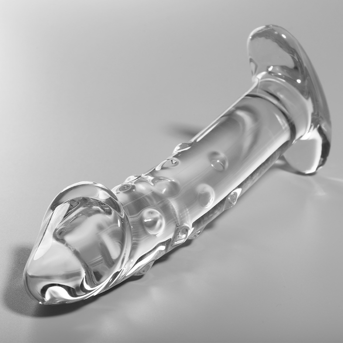 Dildo Nebula Series By Ibiza  Modelo 19 Cristal Borosilicato 18.5 X 4 Cm Transparente