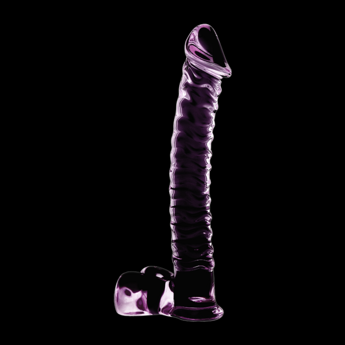 Dildo  Nebula Series By Ibiz Modelo 23  Cristal Borosilicato 21.5 X 4 Cm Rosa