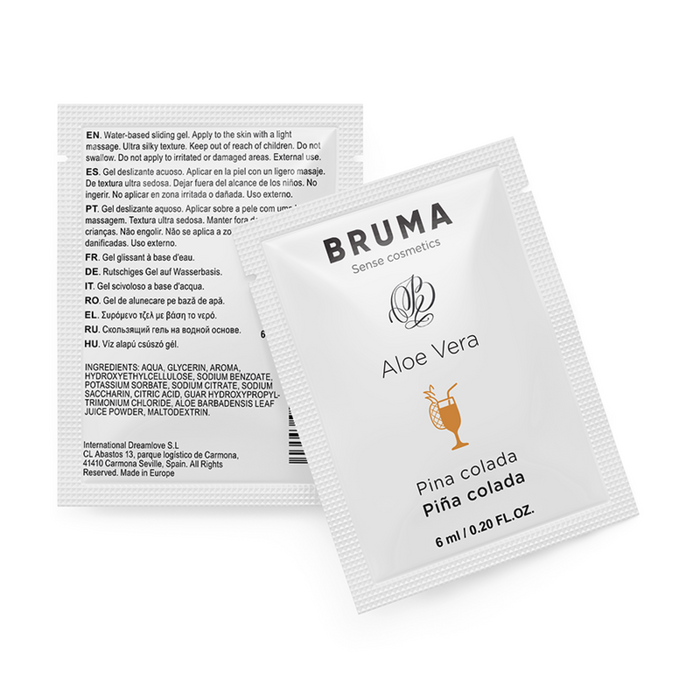 Bruma - Gel Deslizante Con Aloe Vera Sabor A Piña Colada 6 Ml