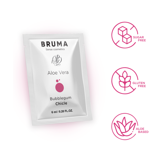 Bruma - Gel Deslizante Con Aloe Vera Sabor A Chicle 6 Ml