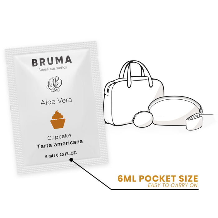 Bruma - Gel Deslizante Con Aloe Vera Sabor A Tarta Americana 6 Ml