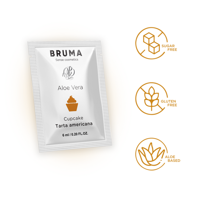 Bruma - Gel Deslizante Con Aloe Vera Sabor A Tarta Americana 6 Ml
