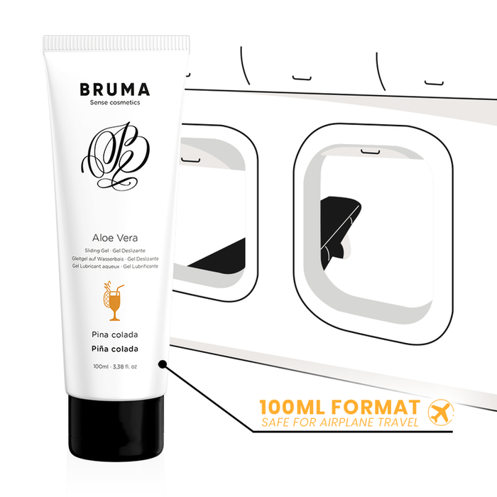 Bruma - Gel Deslizante Con Aloe Vera Sabor A Piña Colada 100 Ml