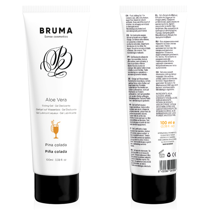 Bruma - Gel Deslizante Con Aloe Vera Sabor A Piña Colada 100 Ml