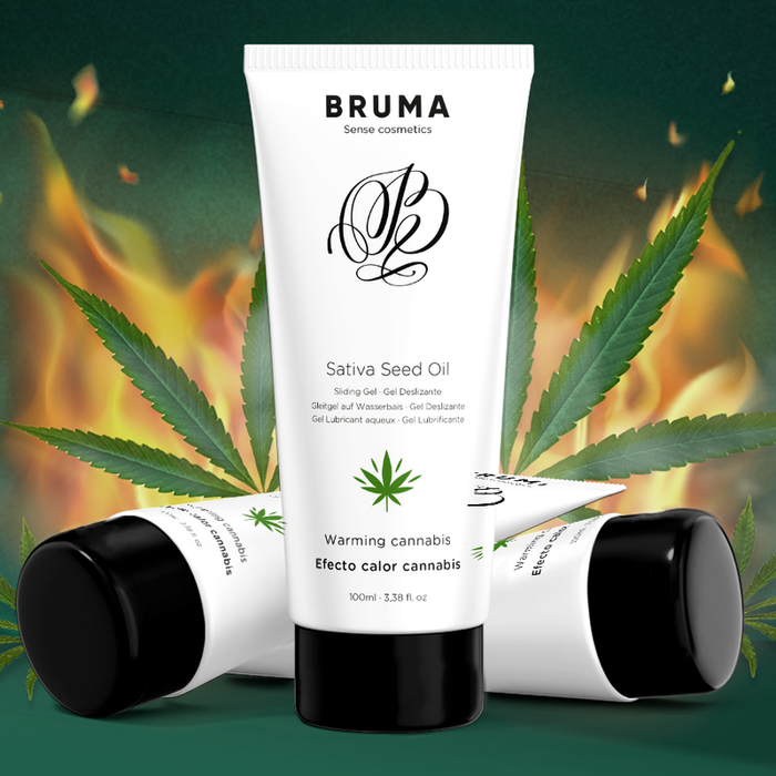 Gel Deslizante Bruma Con Aceite De Semilla Efecto Calor Sabor Cannabis 100 Ml