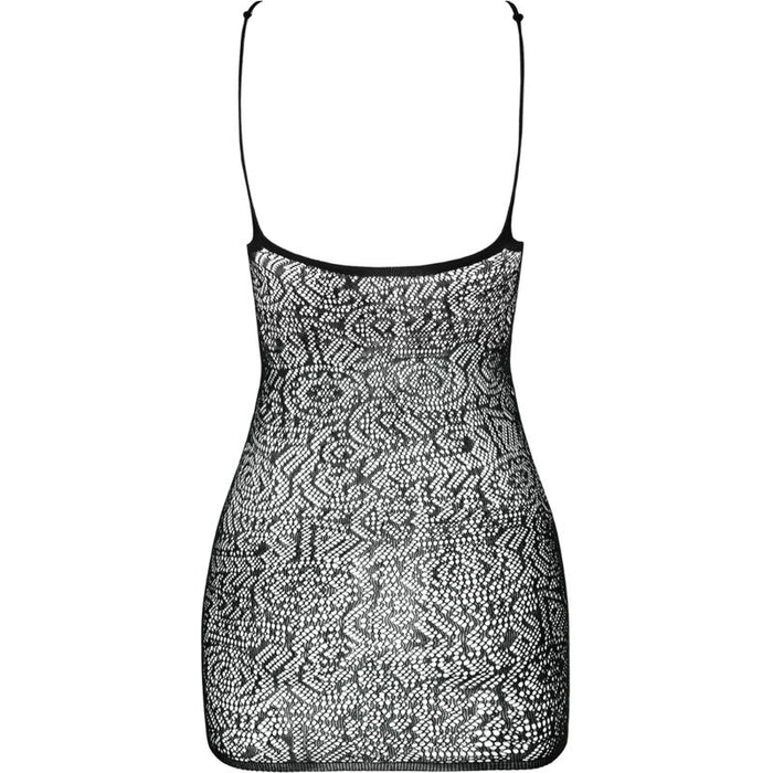 Passion - Bs096 Bodystocking Negro Talla Unica