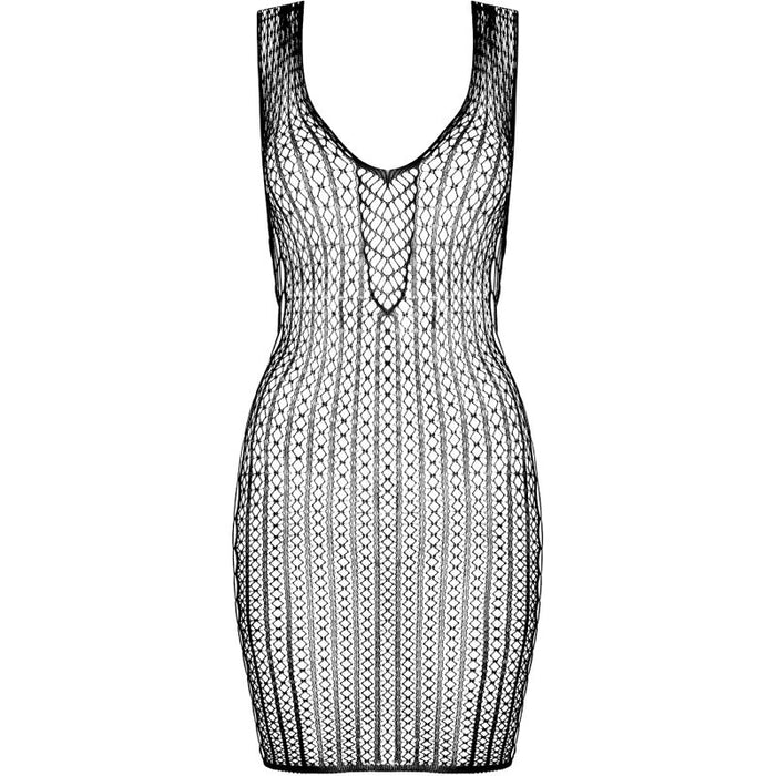 Passion - Bs097 Bodystocking Negro Talla Unica