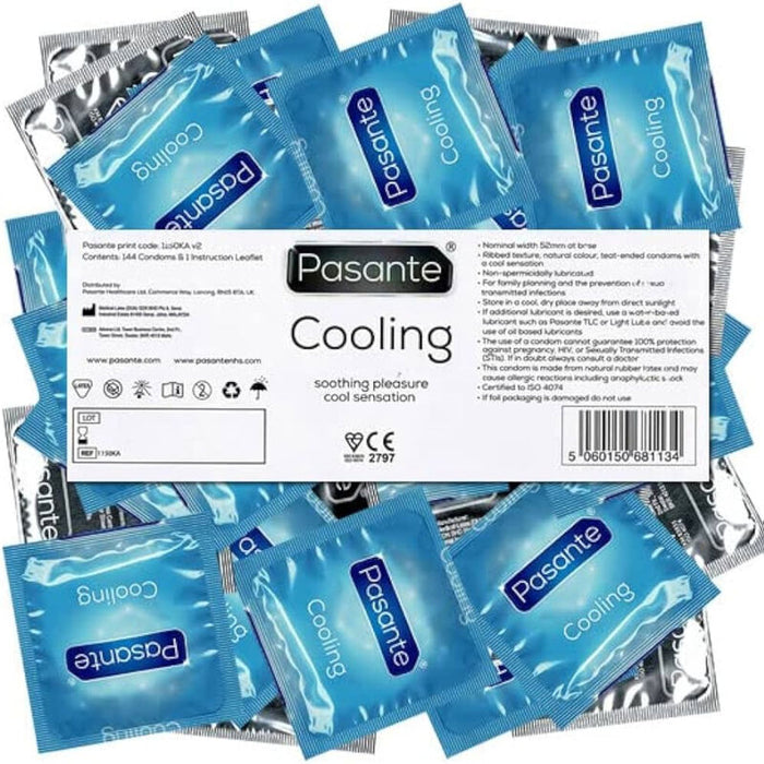 Preservativos  Pasante Cooling Bulk Pack  144 Uds