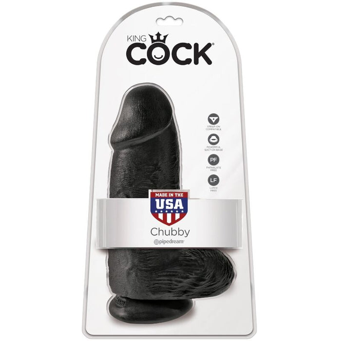 King Cock - Pene Realistico Chubby 23 Cm Negro