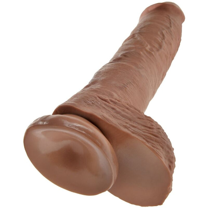 King Cock - Pene Realistico Con Testiculos 19.8 Cm Caramelo