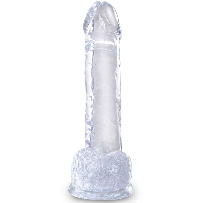 Dildo Realista Con Testiculos 7 Transparente
