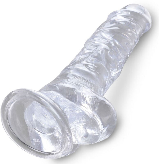 Dildo Realista Con Testiculos 8 Transparente