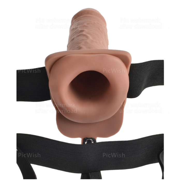Fetish Fantasy Series - Arnes Ajustable Pene Realistico Con Testiculos Recargable Y Vibrador 17.8 Cm