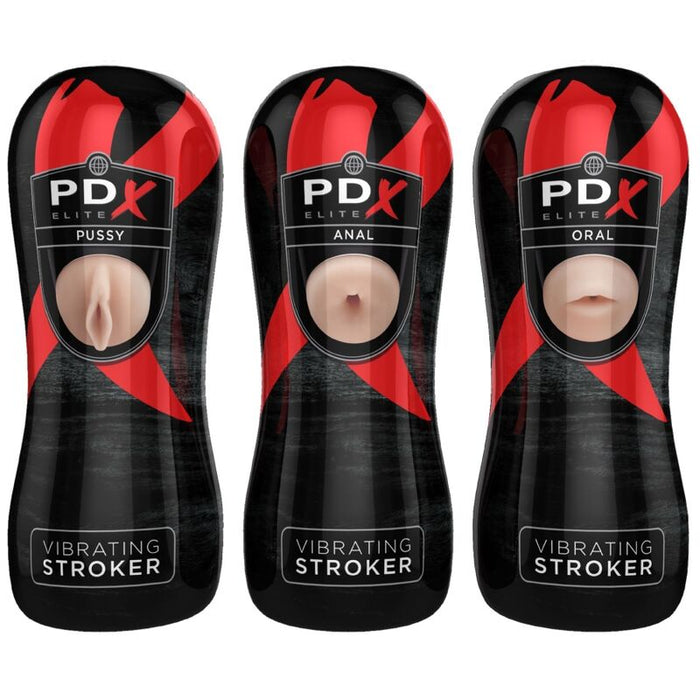 Pdx Elite - Set Masturbador Stroker 12 Unidades: 6x Vagina, 3x Ano, 3x Boca