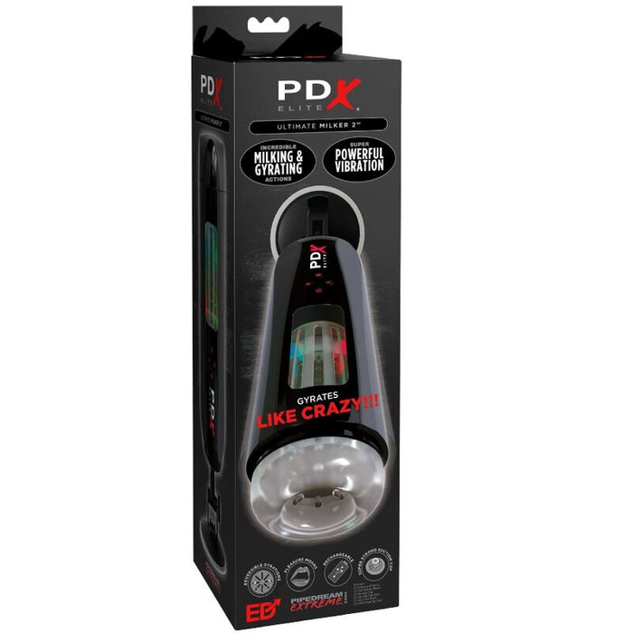 Pdx Elite - Masturbador Stroker Ultimate Milker 2 Giratorio Y Vibrador