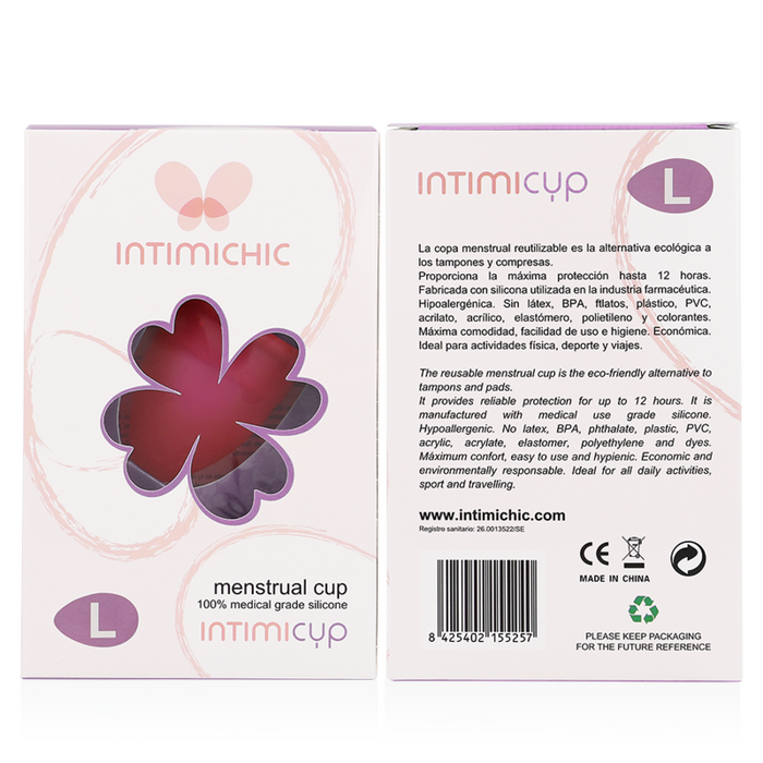 Intimichic - Copa Menstrual Silicona Medica - Talla L