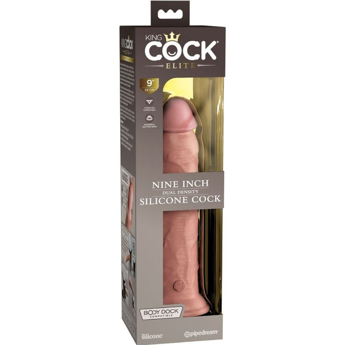 9 Inch 2 Density Silicone Cock - Piel