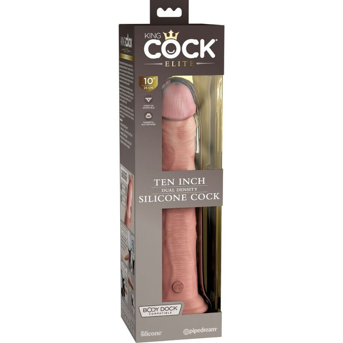 King Cock - Elite Dildo Realistico Silicona 25.4 Cm