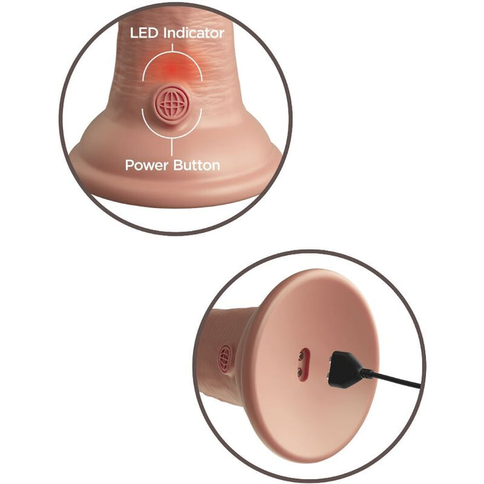 Dildo  6 Inch 2density Vibe Cock - Piel