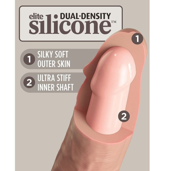 Dildo 9 Inch 2 Density Vibrating Cock