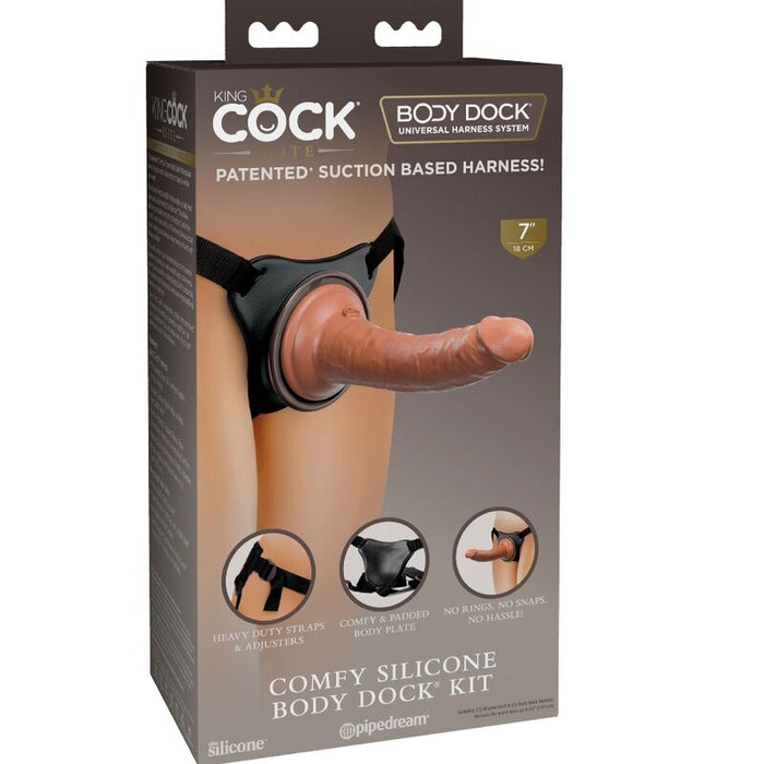 King Cock - Elite Arnes Ajustable Confortable Con Dildo 17.8 Cm
